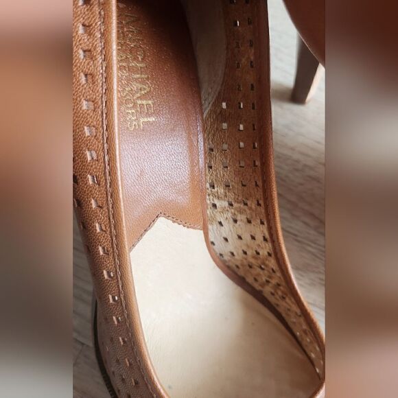 Michael Michael Kors Open Toe Pump in Tan Size 9.5 - Picture 9 of 14